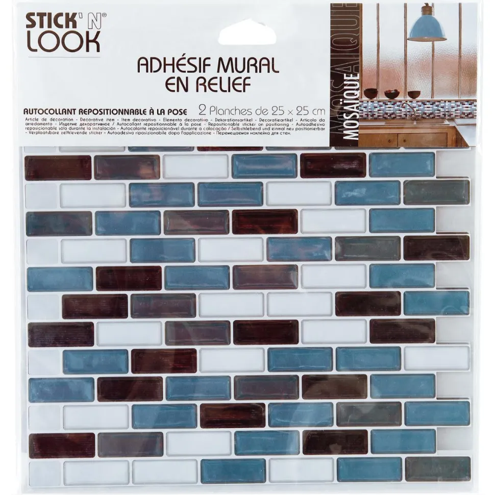 Atmosphera Sticker Carreaux Rectangle X2 Pieces