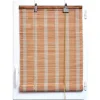 maxibazar Store Enrouleur Baguettes Bambou 120X180Cm Naturel Blanc