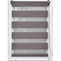 maxibazar Store Enrouleur Lumiere Nuit 120X180Cm Gris Beton