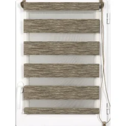 maxibazar Store Enrouleur Lumiere Nuit 150X180Cm Chine Marron Or
