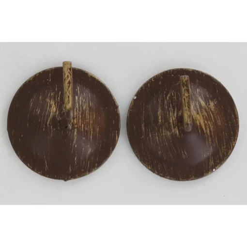 maxibazar Supports Adhesifs Metal Rouille X2 Pieces