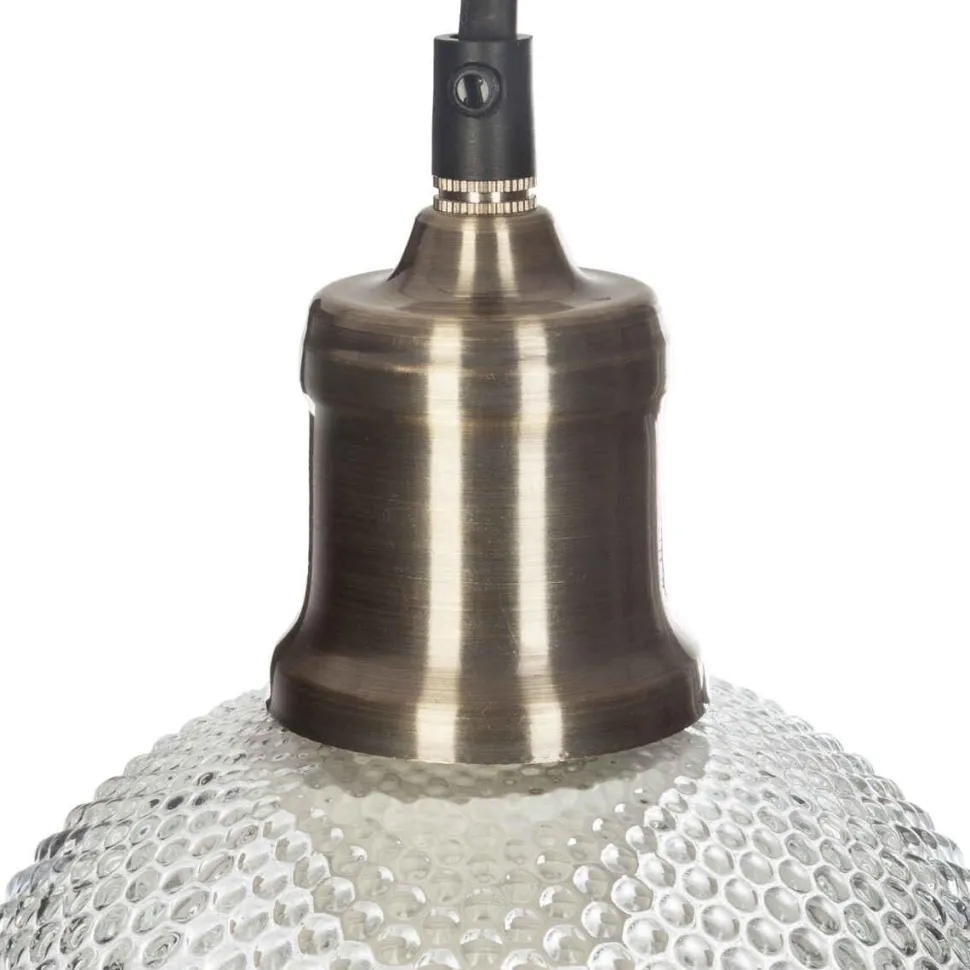 Atmosphera Suspension Boule Verre Strie Vent D.15Cm