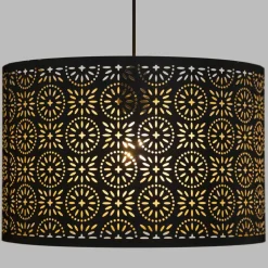 Atmosphera Suspension Metal Ajouree Gypsy Noir D.33Cm