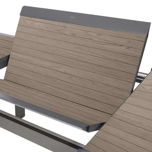 Table Allure Aluminium Muscade Graphite 10 Places