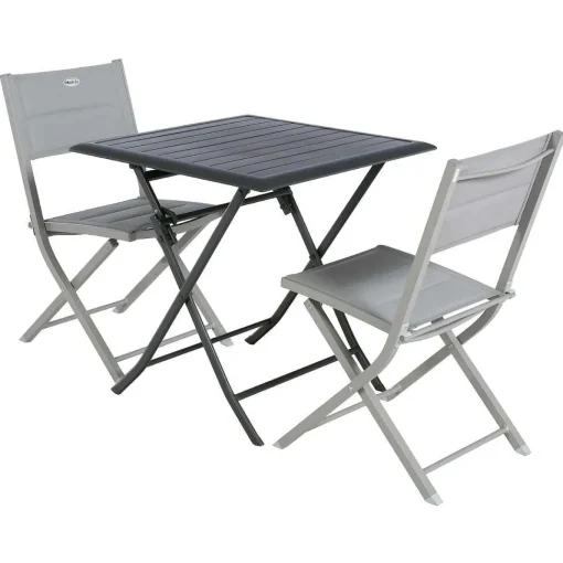 Table Azua Pliante Aluminium Graphite 2 Places