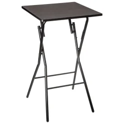 Table Bar Pliante 60X60Cm Noir
