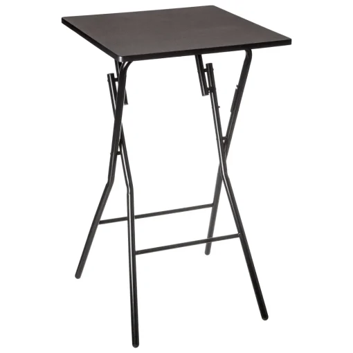 Table Bar Pliante 60X60Cm Noir