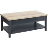 Table Basse 4 Tiroirs Damian Gris