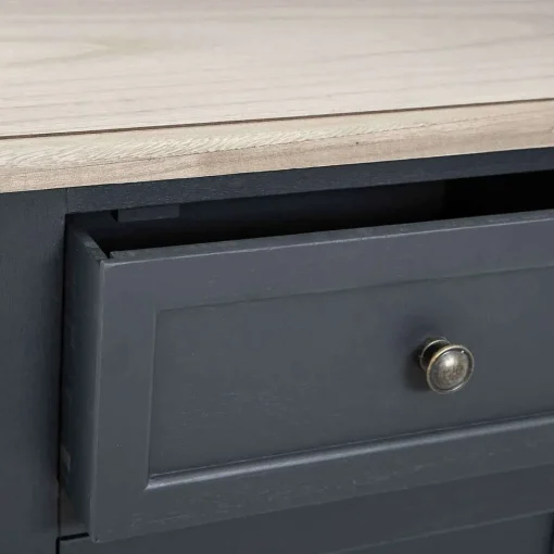 Table Basse 4 Tiroirs Damian Gris