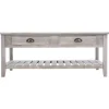 Table Basse Bois Campagne 2 Tiroirs