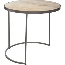 Table Basse Metal Bois X2 Hauteur Max 51Cm