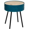 Table Cafe Coffre Shiro Bleu