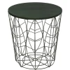 Table Cafe Metal Vert Kumi Leaf