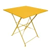 Table Carree Pliante Miami Jaune Moutarde