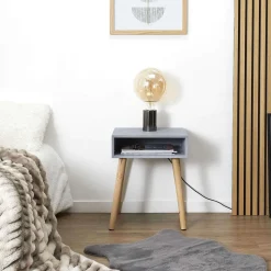 Table Chevet Niche Gris