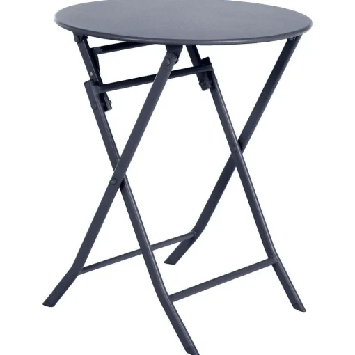 Table Greensboro Ronde Graphite 2 Places