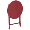 Table Greensboro Ronde Groseille 2 Places