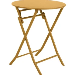 Table Greensboro Ronde Ocre 2 Places