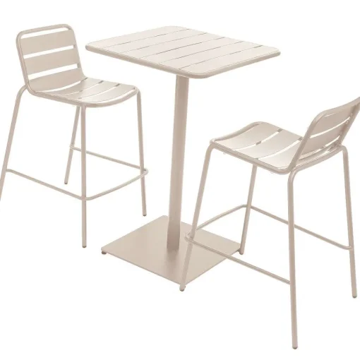Table Haute Phuket Carree Argile 2 Places