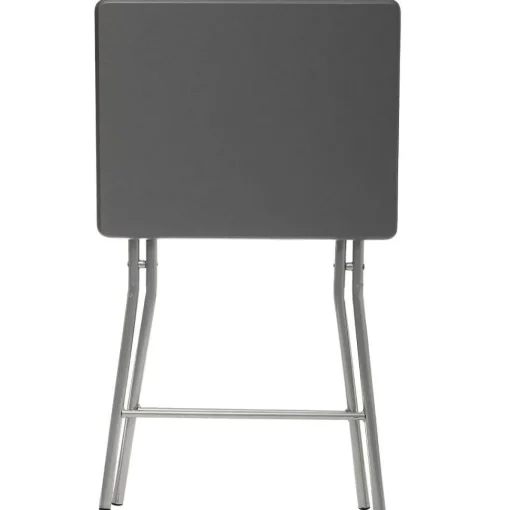Table Pliante 48X38Cm Gris H.64Cm
