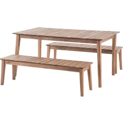 Table Tiwi Fixe Acacia 6 Places