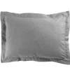 maxibazar Taie D Oreiller Volant Plat 50X70Cm Actually Gris
