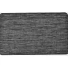 maxibazar Tapis Andy 45X60Cm Vinyle Aspect Chine Gris Fonce