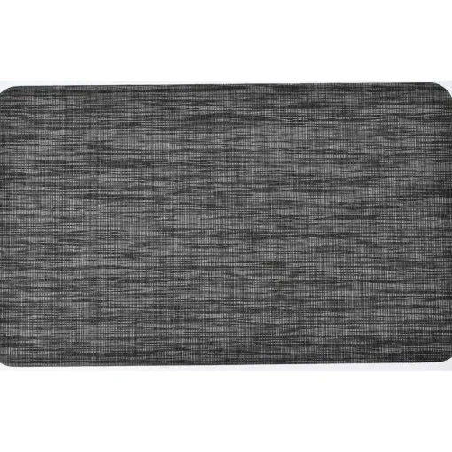 maxibazar Tapis Andy 45X60Cm Vinyle Aspect Chine Gris Fonce