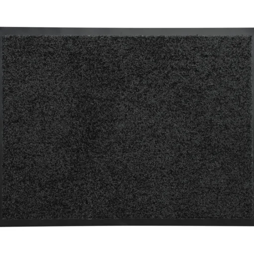 maxibazar Tapis Baptiste 60X80Cm Polyamide Pvc Noir
