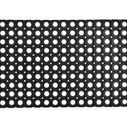 maxibazar Tapis Caillebotis 40X60Cm Caoutchouc Noir