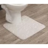Tapis Contour Wc Memoire De Forme Galet 50X50Cm Naturel