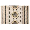 maxibazar Tapis Coton Imprime Tribal 120X170Cm