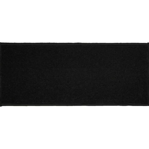 maxibazar Tapis Deco Rectangle 50X120 Cm Uni Primobis Noir