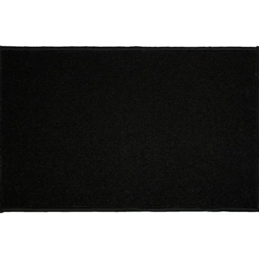 maxibazar Tapis Deco Rectangle 50X80 Cm Uni Primobis Noir