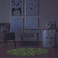 maxibazar Tapis Phosphorescent Etoile Gris 70Cm