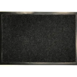 maxibazar Tapis 60X80Cm Polyester Pvc Gris Chine Blanc