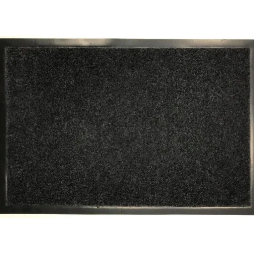 maxibazar Tapis 60X80Cm Polyester Pvc Gris Chine Blanc