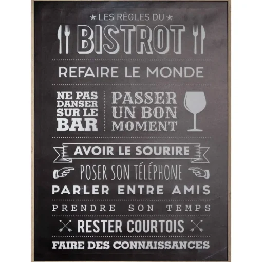 Atmosphera Toile Bistrotd.58X78Cm