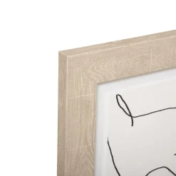 maxibazar Toile Imprime Visage Cadre 50X70Cm