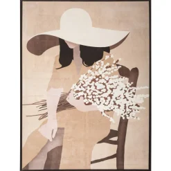 maxibazar Toile Imprimee Femme D.58X78Cm
