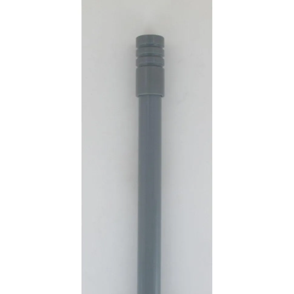 maxibazar Tringle Extensi Bistrot 85X135X1 Embout Cylindre Strie Gris