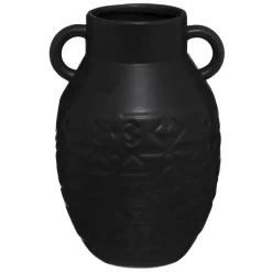 maxibazar Vase Ceramique Mat Anse Tropiques Australes H.25Cm