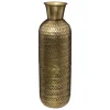 maxibazar Vase Metal Dore Night H.45Cm