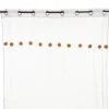 Atmosphera Voilage Pompons Rose Ocre